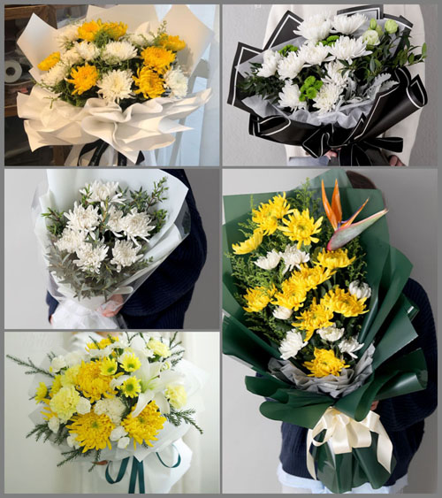 河南洛阳嵩县大章镇白事花束代送